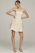 Load image into Gallery viewer, By Anthropologie Lace Basque-Waist Mini Dress
