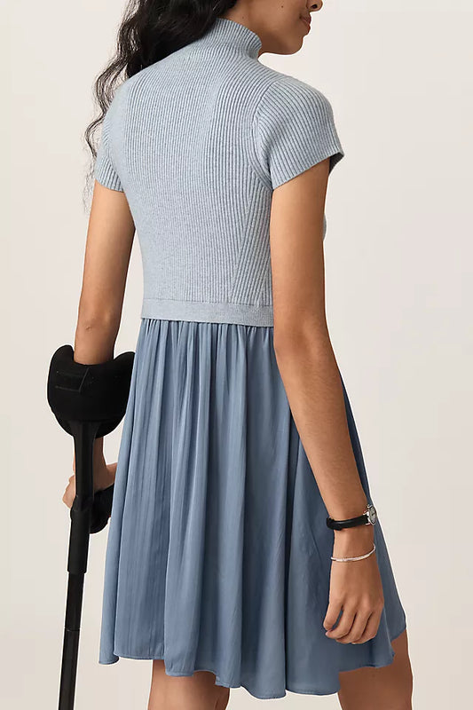 The Thea Short Sleeve Twofer Mini Dress