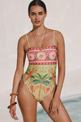Load image into Gallery viewer, Farm Rio x Anthropologie Strapless One-Piece Swimsuit
