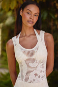 Load image into Gallery viewer, Celandine Sheer Mesh Embroidery Cover-Up Dress
