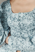 Load image into Gallery viewer, By Anthropologie Waisted Puff-Sleeve Blouse
