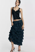 Load image into Gallery viewer, By Anthropologie Tiered Silken Maxi Skirt
