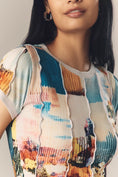 Load image into Gallery viewer, By Anthropologie Mixed-Print Crew-Neck Top
