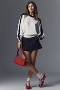 Load image into Gallery viewer, Maeve Dolman Sleeve Crew-Neck Color-Blocked Sweater
