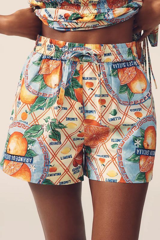 Damson Madder Printed Pull-On Shorts