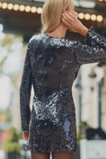 Load image into Gallery viewer, Bardot Marlena Long-Sleeve Sequin Mini Dress
