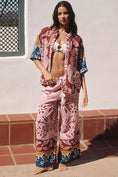 Load image into Gallery viewer, By Anthropologie Short-Sleeve Printed Linen Buttondown Shirt
