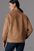 Load image into Gallery viewer, Maeve Faux-Suede Trucker Jacket
