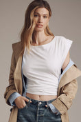 Load image into Gallery viewer, By Anthropologie Draped Muscle Tee
