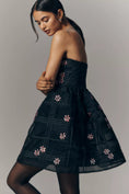 Load image into Gallery viewer, Maeve Strapless Embellished Fit & Flare Mini Dress
