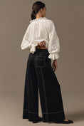 Load image into Gallery viewer, Maeve Linen Blend Pull-On Wide-Leg Pants
