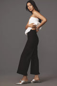 Load image into Gallery viewer, The Colette Magic Fabric Ruffle-Hem Crop Wide-Leg Pants by Maeve
