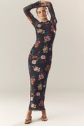 Load image into Gallery viewer, AFRM Didi Long-Sleeve Mesh Maxi Dress
