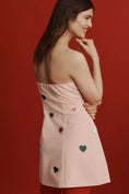 Load image into Gallery viewer, Mare Mare Strapless Heart-Embellished Mini Dress
