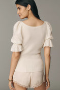 Load image into Gallery viewer, By Anthropologie Ruffle-Sleeve Wool Cashmere Knit Blouse
