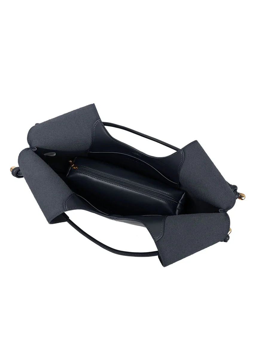Tracy Recycled Vegan Shoulder Bag Black