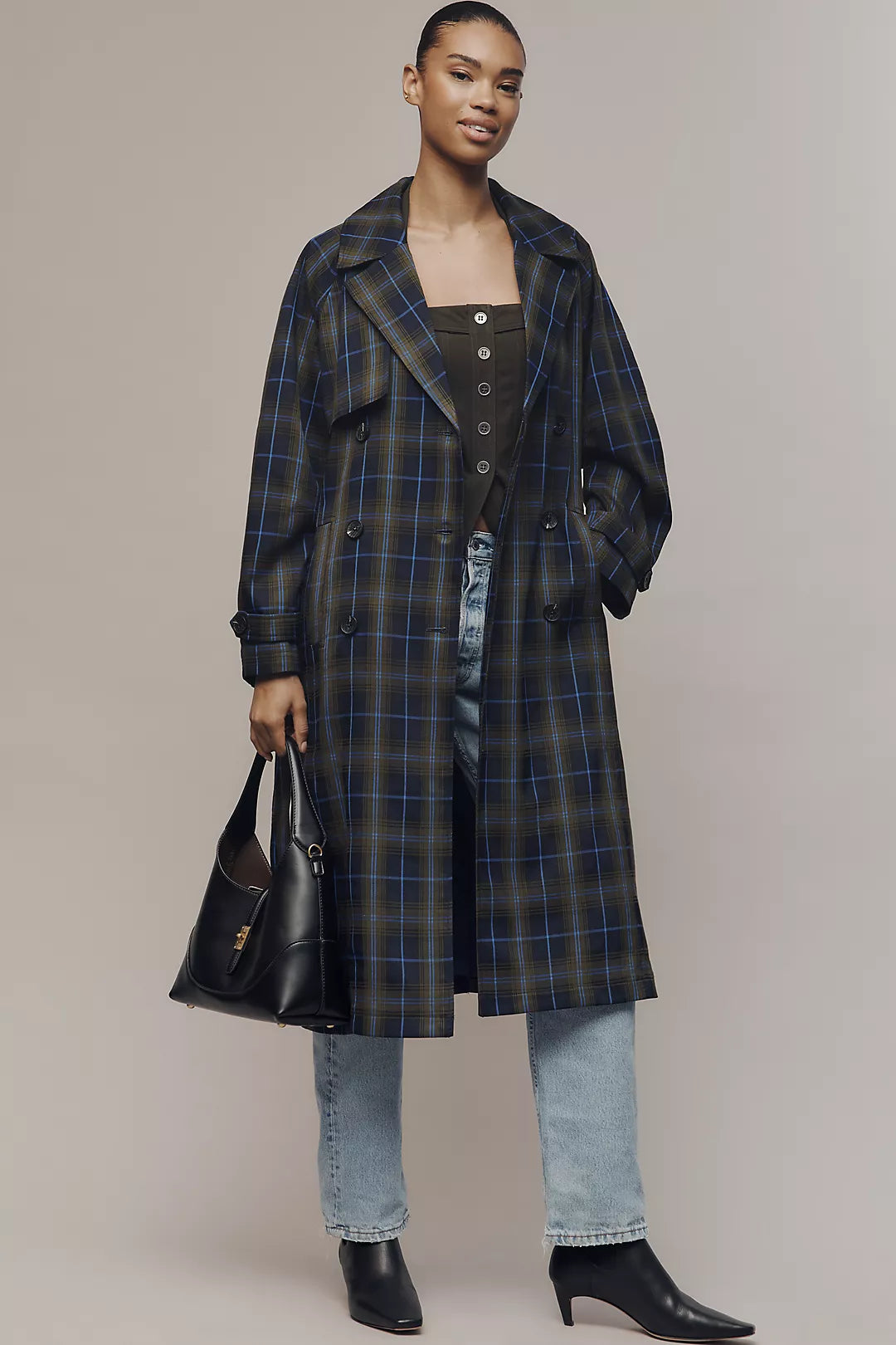 Avec Les Filles Belted Trench Coat
