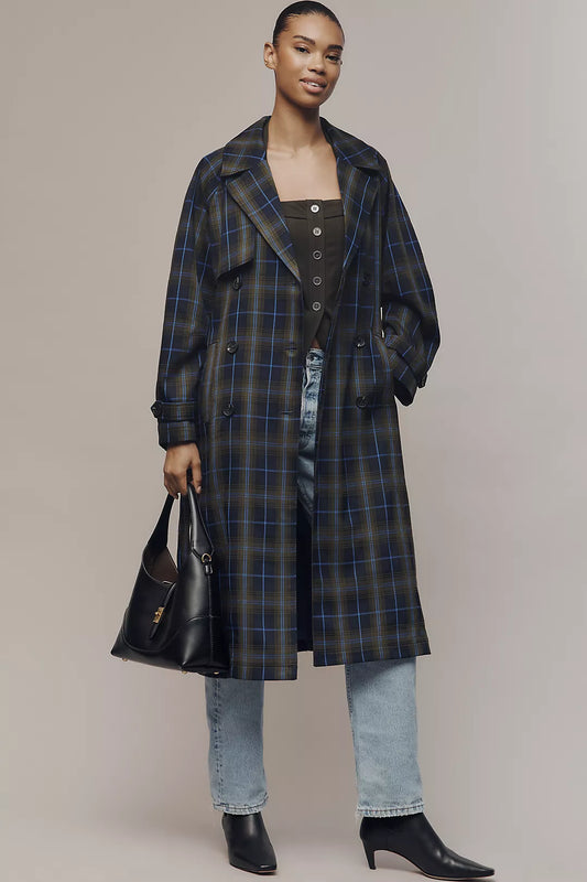 Avec Les Filles Belted Trench Coat