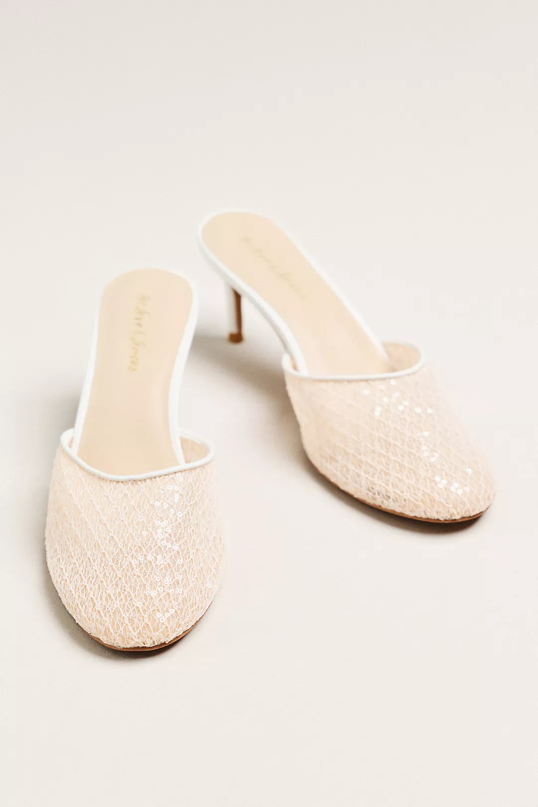 For Love & Lemons Claudia Lace Mule Heels