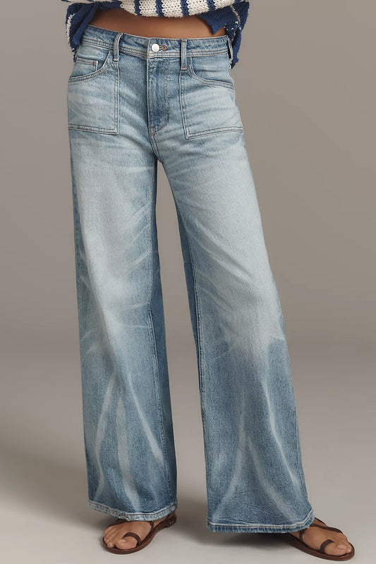 Pilcro Heritage High-Rise Wide-Leg Jeans