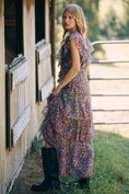 Load image into Gallery viewer, En Saison Naomi Short-Sleeve V-Neck Ruffled Maxi Dress
