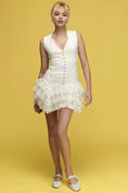 Load image into Gallery viewer, By Anthropologie Sleeveless Ruffle Mini Dress
