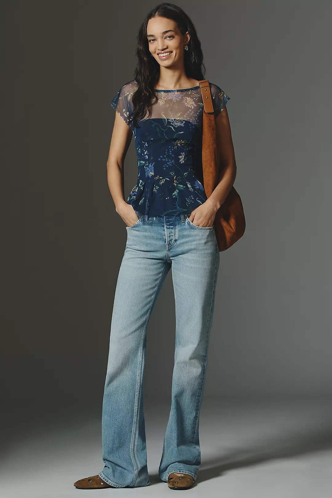 By Anthropologie Illusion Corset Top