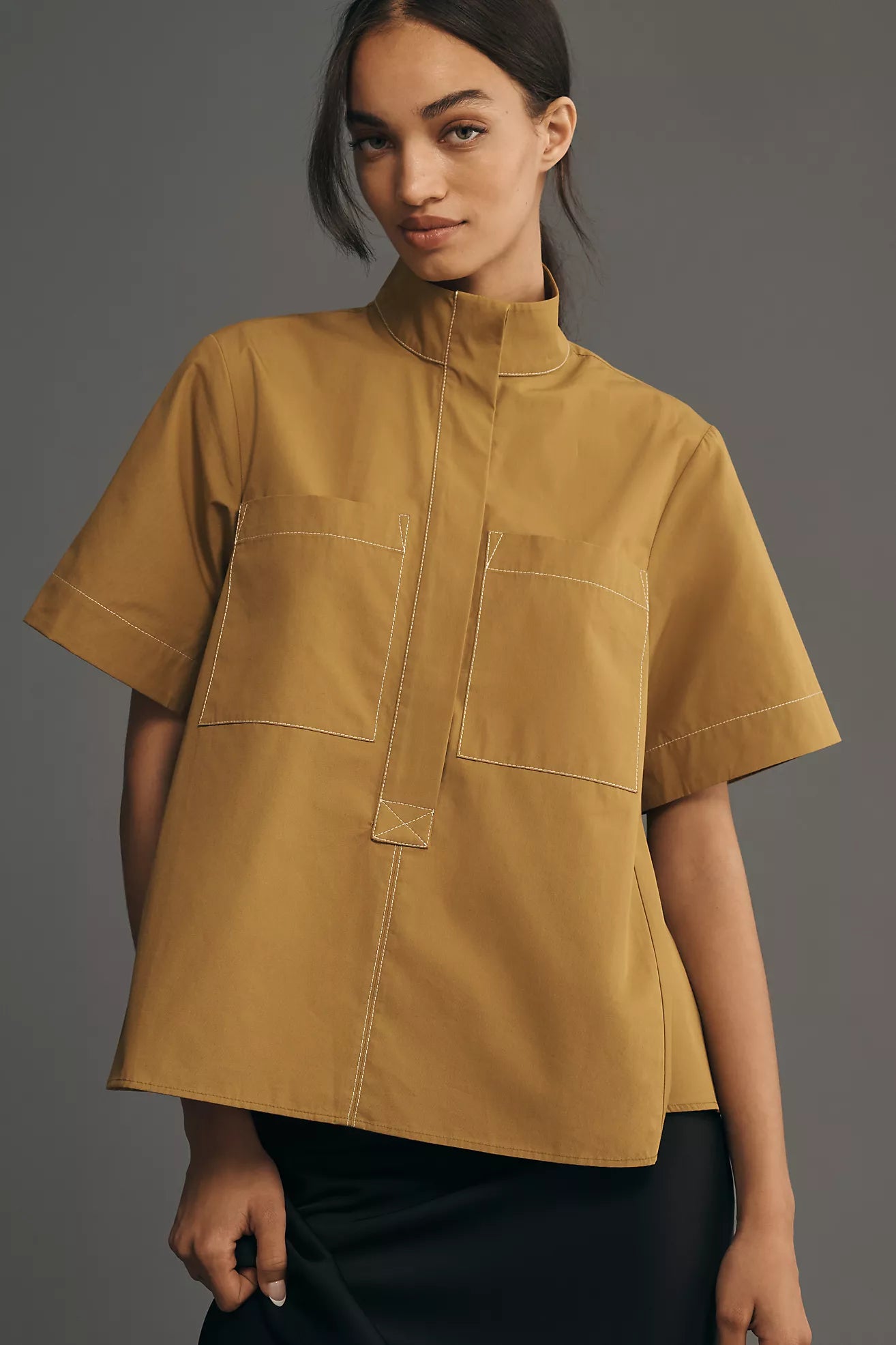 The Jeannie Popover Swing Top by Maeve