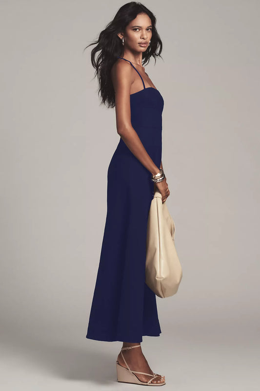 Maeve Fit-and-Flare Apron Dress