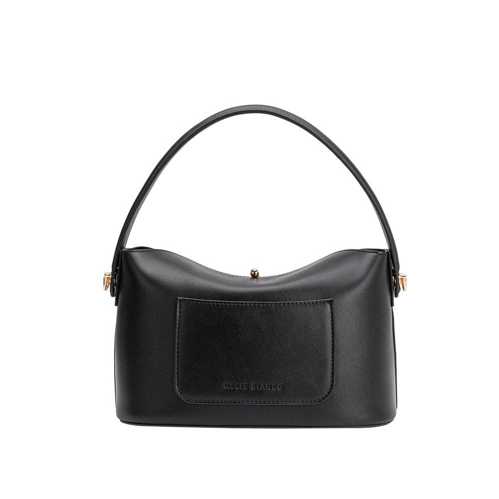 Lana Black Recycled Vegan Leather Xbody Bag