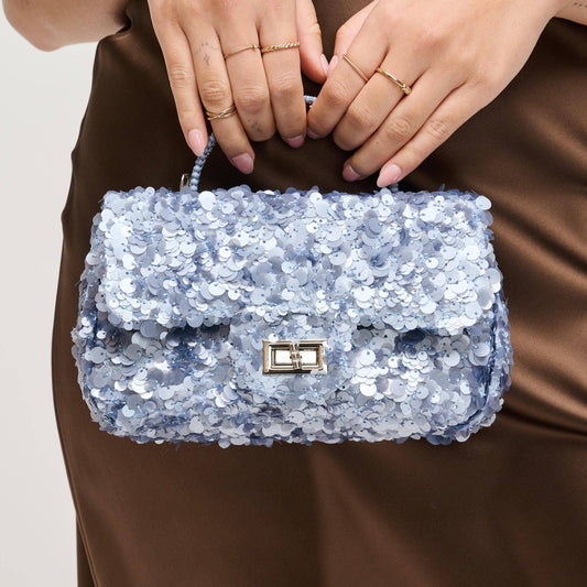 Ella Evening Bag: Periwinkle
