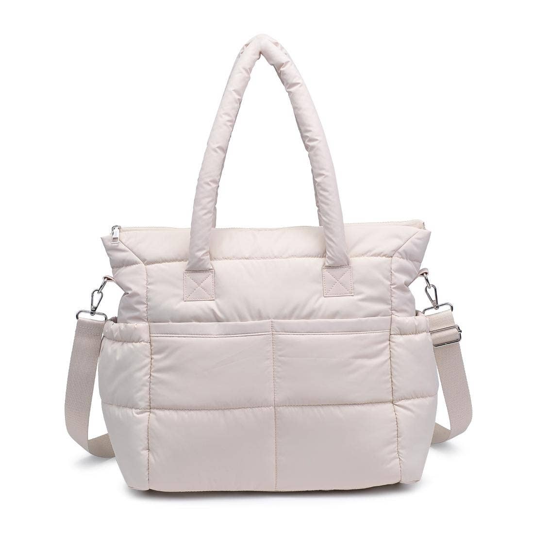 Jetsetter Multi Compartment Travel Tote: Cream
