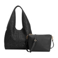 Load image into Gallery viewer, Farrow Black Recycled Vegan Tote Bag
