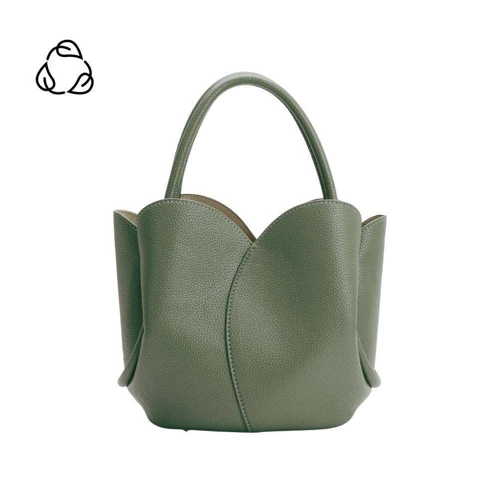 Tulip Moss Recycled Vegan Lthr Top Handle