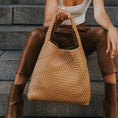 Load image into Gallery viewer, Johanna Ivory Large Vegan Shoulder Bag
