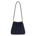 Load image into Gallery viewer, Melie Bianco Carrie Navy Vegan Suede Shoulder Bag

