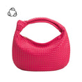 Load image into Gallery viewer, Brigitte Fuchsia Large Recycled Vegan Shoulder Bag
