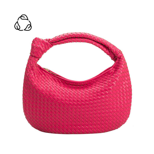 Brigitte Fuchsia Large Recycled Vegan Shoulder Bag