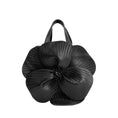 Load image into Gallery viewer, Monroe Black Flower Vegan Leather Top Handle Bag
