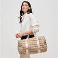Load image into Gallery viewer, Ty Quilted Puffer Nylon Duffel: Natural
