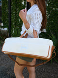 Load image into Gallery viewer, Magical Bottomless Mahjong Bag- Canvas & Leather
