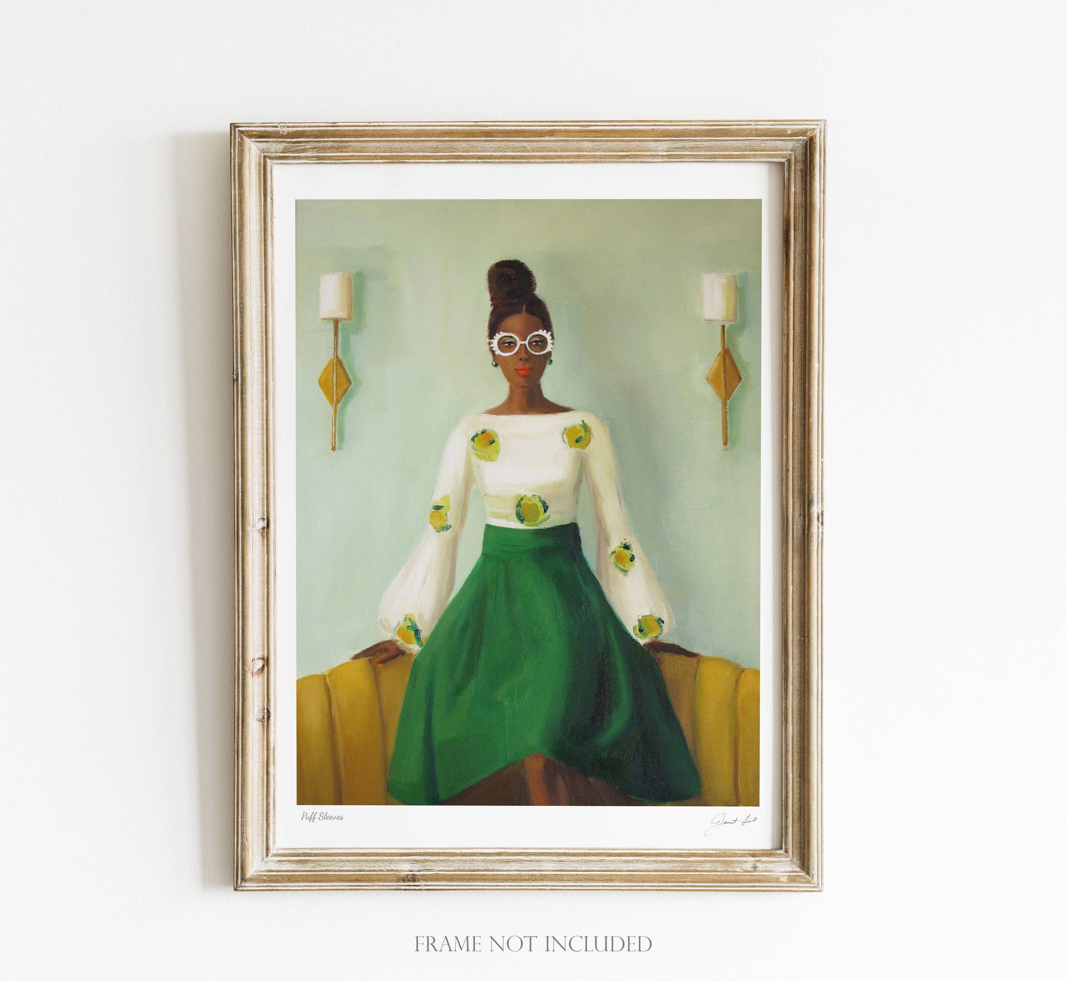 Puff Sleeves. 8.5"x11" Art Print