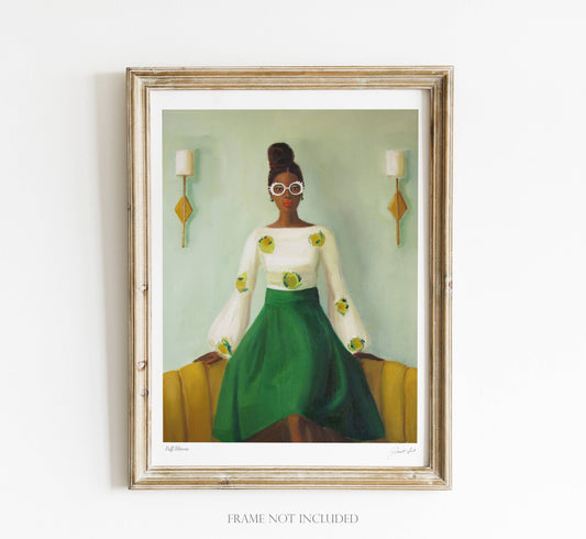 Puff Sleeves. 8.5"x11" Art Print