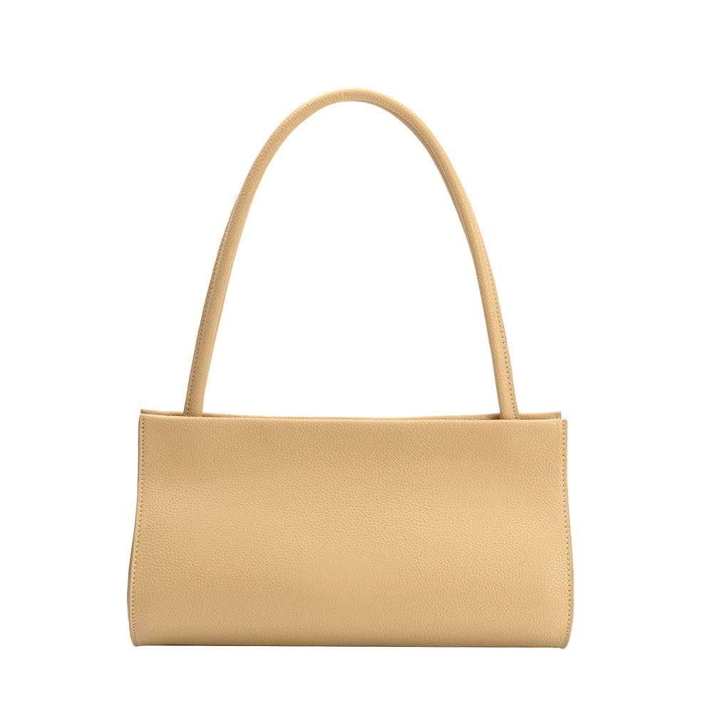 Ryleigh Yellow Recycled Vegan Leather Shoulder Bag