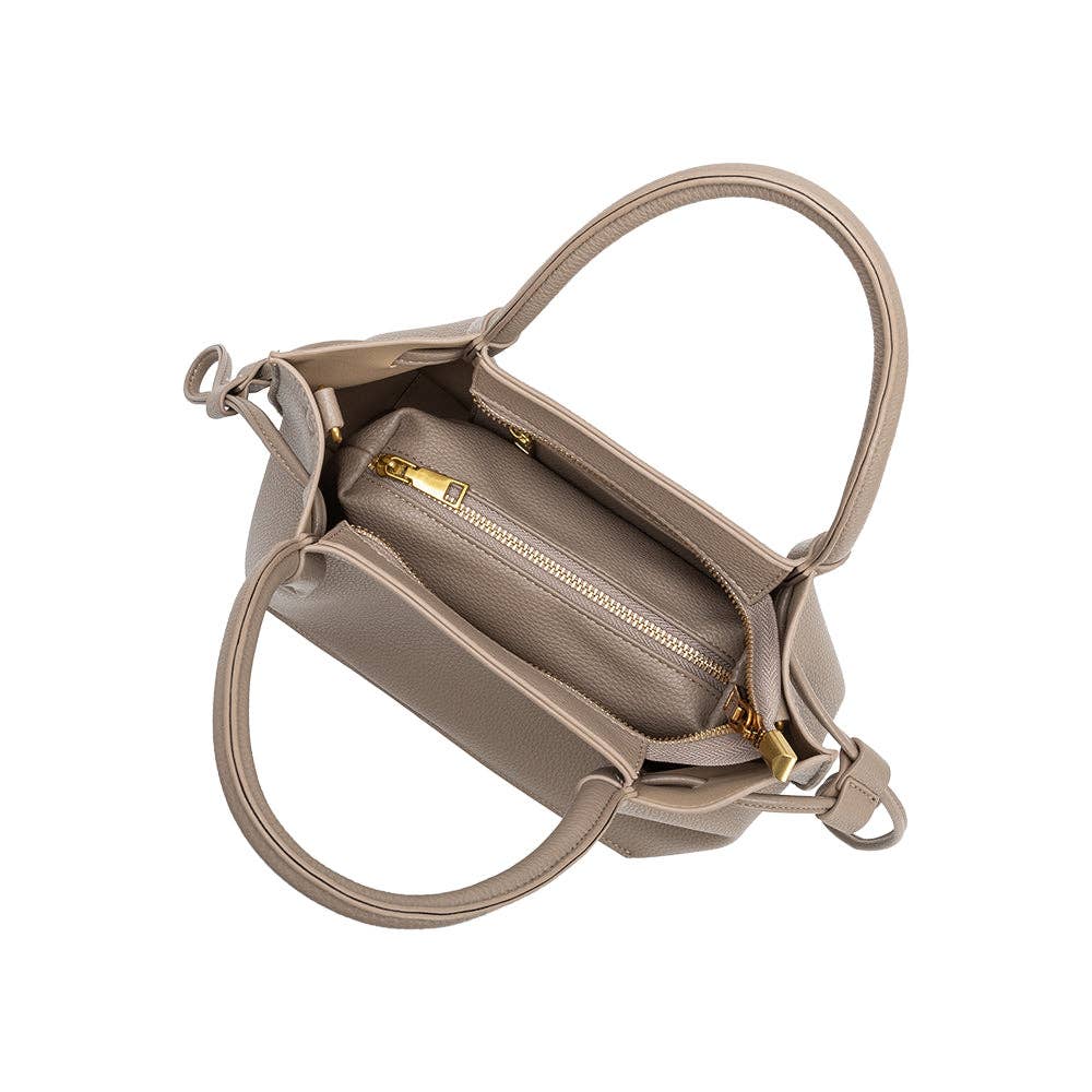 Tyler Taupe Recycl Vegan Crossbody Bag