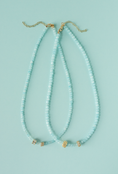 Load image into Gallery viewer, MacRae & Co Ann Trio Necklace: Aqua

