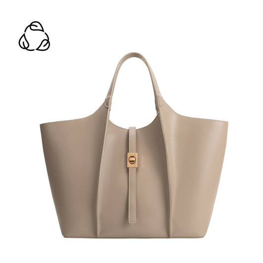 Malia Taupe Recycled Vegan Tote Bag