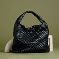 Load image into Gallery viewer, Johanna Black Recycled Vegan Shoulder Bag

