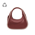 Load image into Gallery viewer, Sarita Burgundy Recycled Vegan Top Handle Bag
