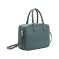Load image into Gallery viewer, Natasha Teal Large Recycled Top Handle Bag
